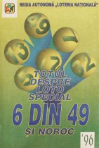 Totul despre Loto special  6 din 49 si Noroc - carte anticariat