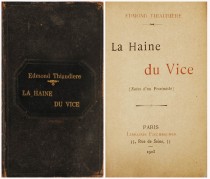 La Haine du Vice * Notes d'un pessimiste (princeps) - carte anticariat