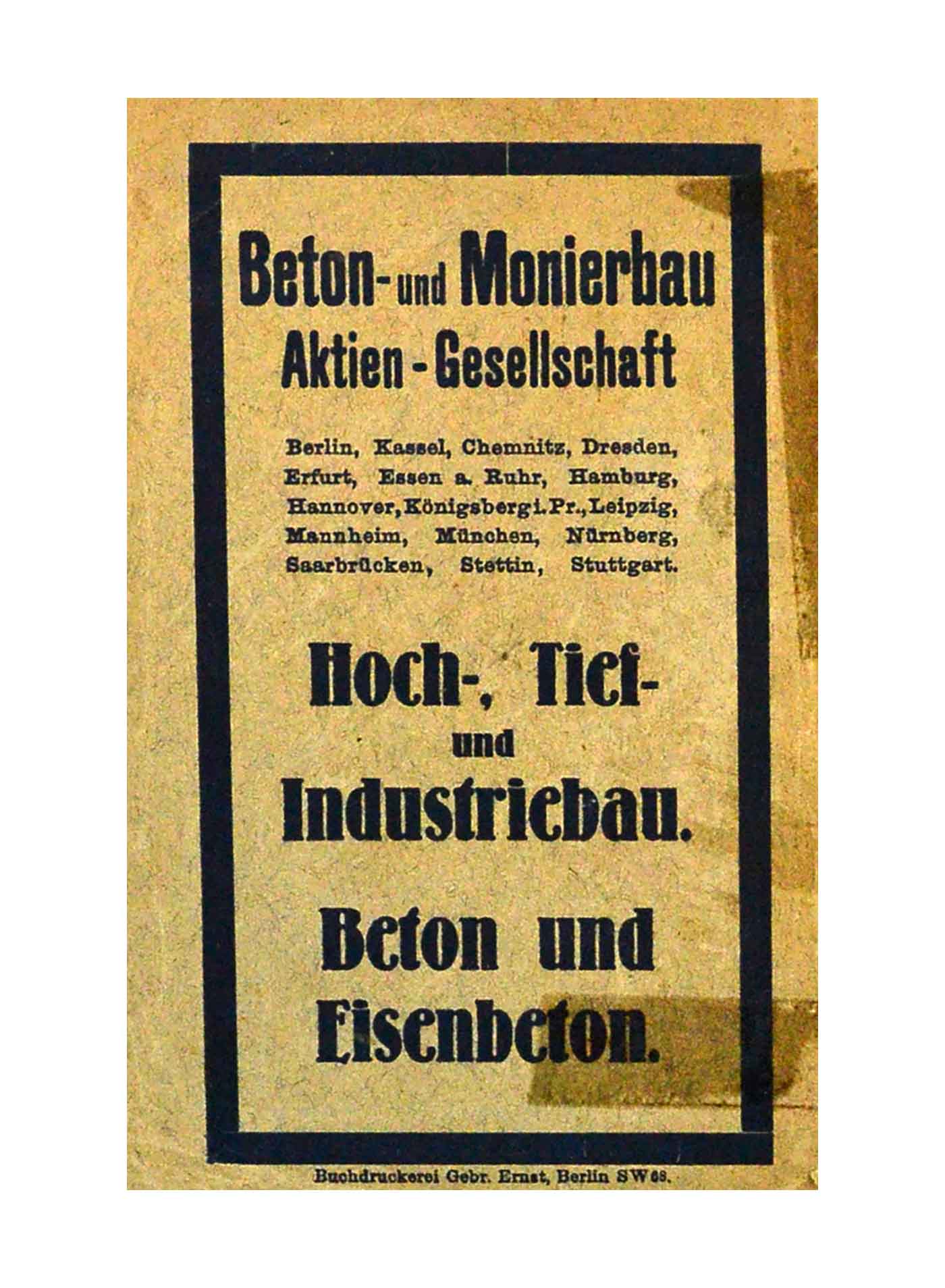Beton - Kalender 1928