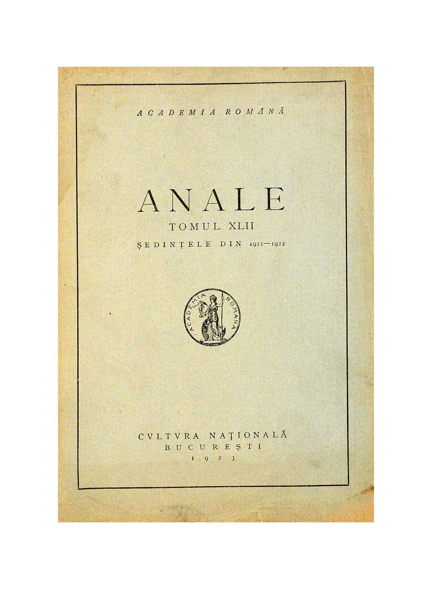 anale 1921